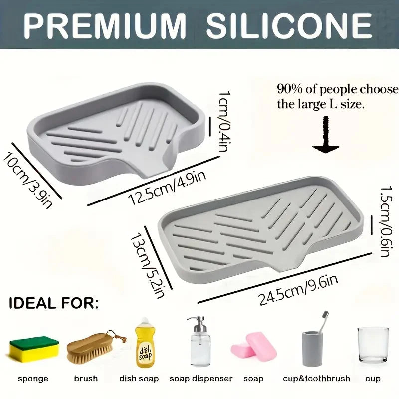 Silicone Sink Organizer Tray